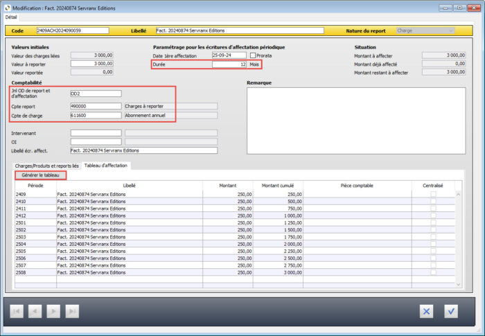 Report Des Charges Produits En Comptabilité Isis